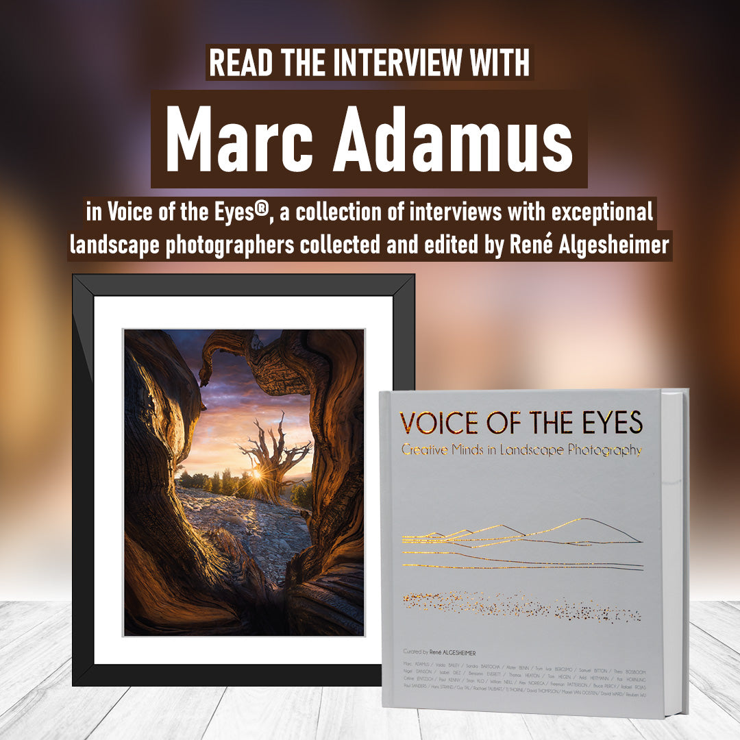 Marc Adamus interview and landscape photography feature in Voice of the Eyes